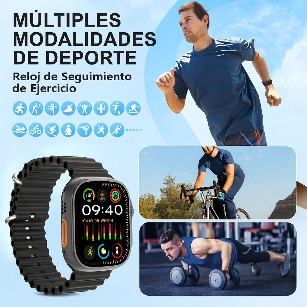 Smartwatch Ultra Pro + 1 correa GRATIS.