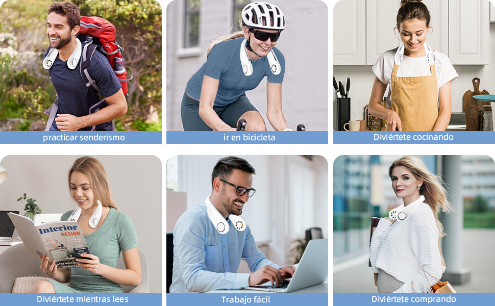 Ventilador de cuello portátil