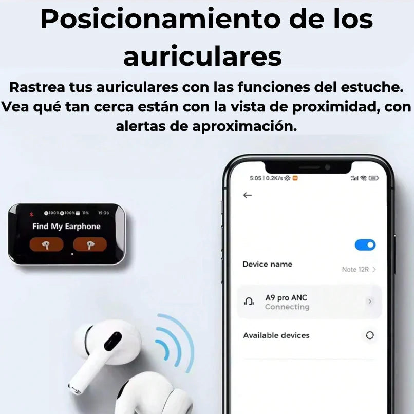 🔊 ¡AIRPODS PRO CON PANTALLA – SONIDO PREMIUM, CANCELACIÓN DE RUIDO Y 75% DE DESCUENTO + Spotify Premium Gratis! 🔥