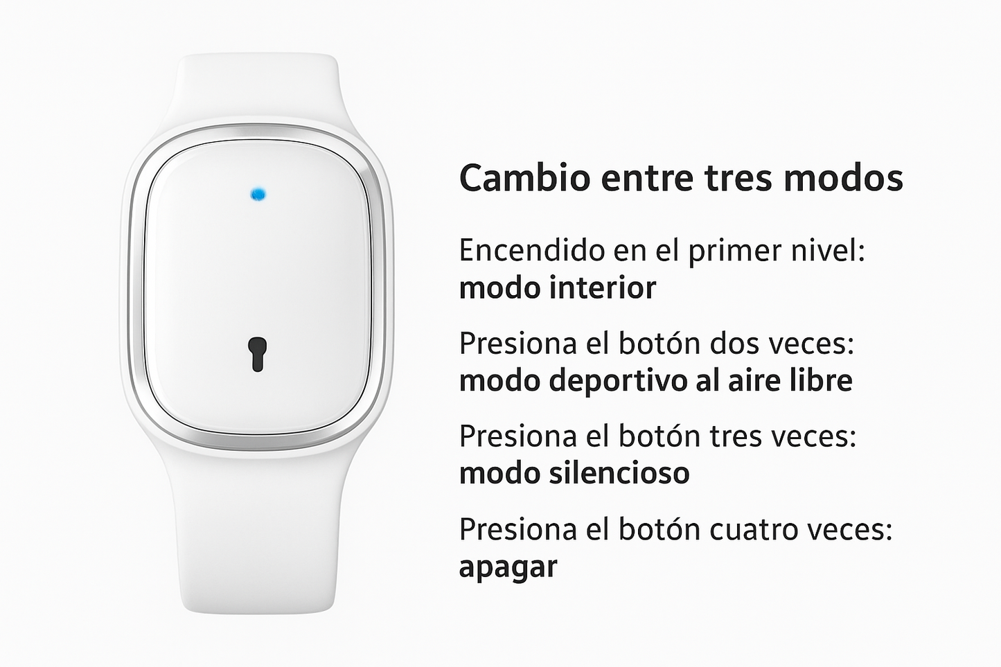 Pulseras repelente de mosquitos blanco