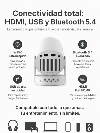 🎥 AirProyector UltraHD 4K + 🕹️ Controlador Premium + 🎁 Regalo exclusivo solo hoy 🔥