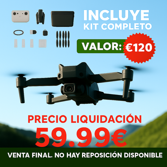 DRON 4K PRO MAX — DOBLE CÁMARA + MALETÍN PREMIUM GRATIS🔥